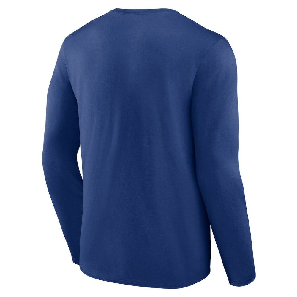 Tampa Bay Lightning Blue Team Lockup Long Sleeve T-Shirt - NHL 202391399