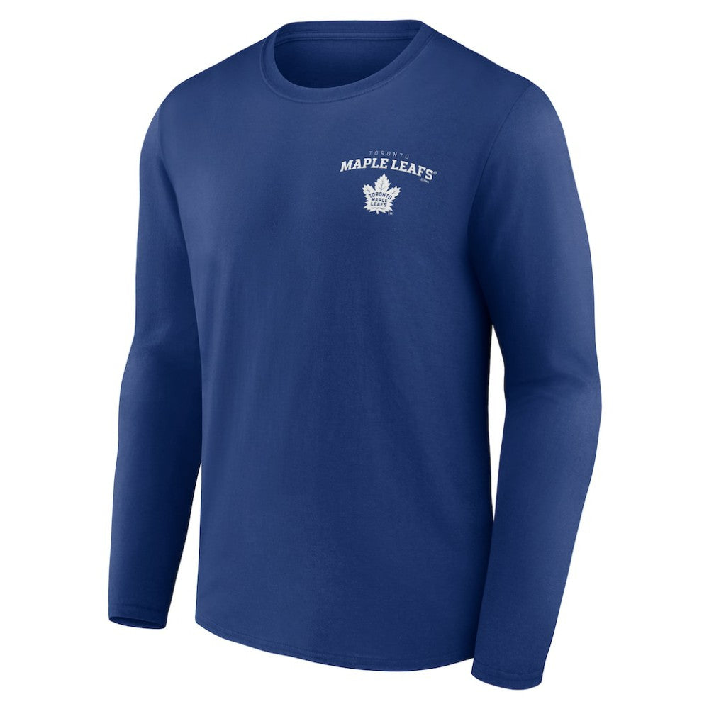 Toronto Maple Leafs Blue Team Lockup Long Sleeve T-Shirt - NHL 202391429