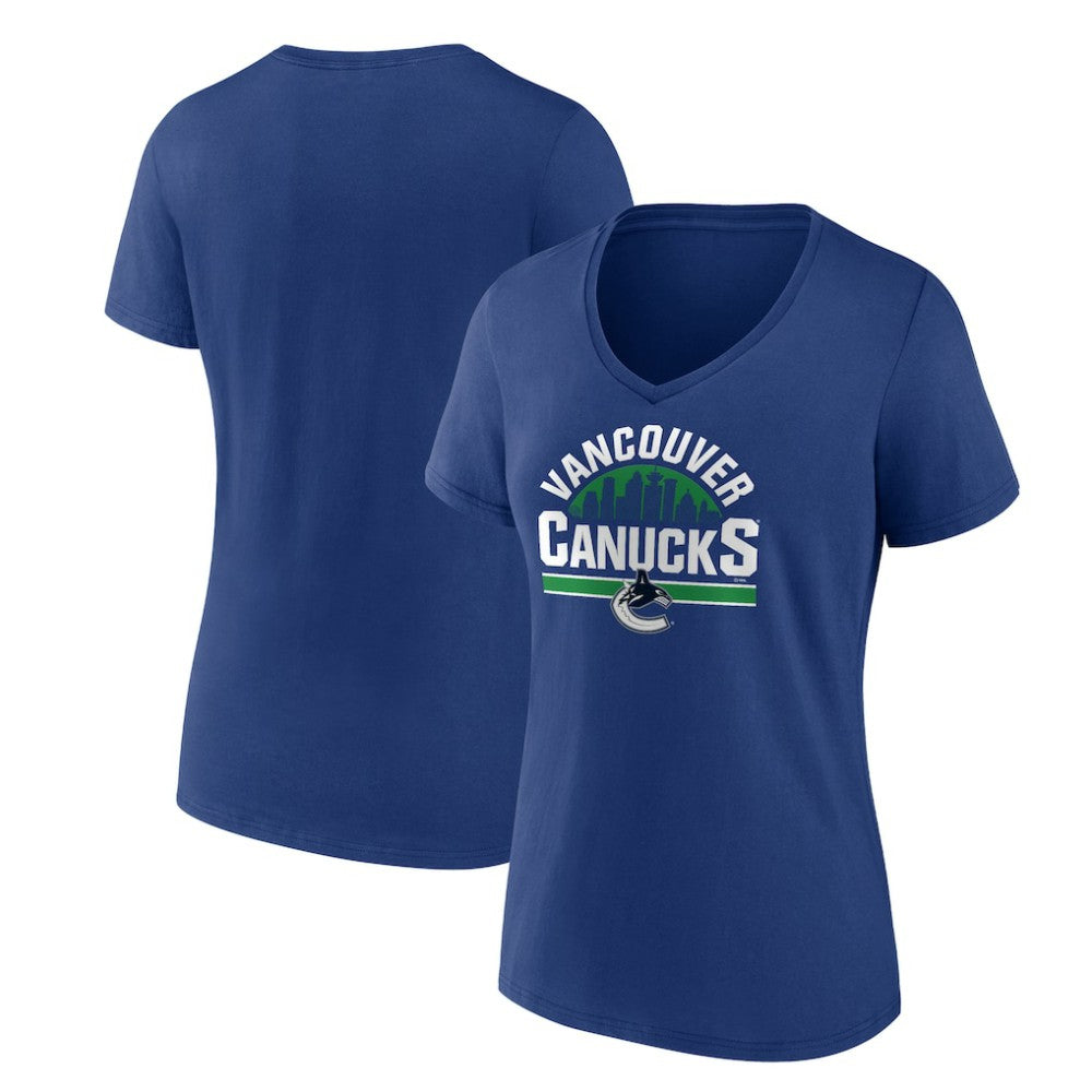 Vancouver Canucks Women's Represent T-Shirt - Blue - NHL 202391480