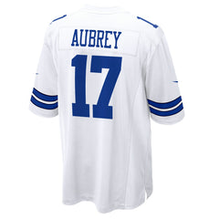 Nike Brandon Aubrey Dallas Cowboys Game Jersey White