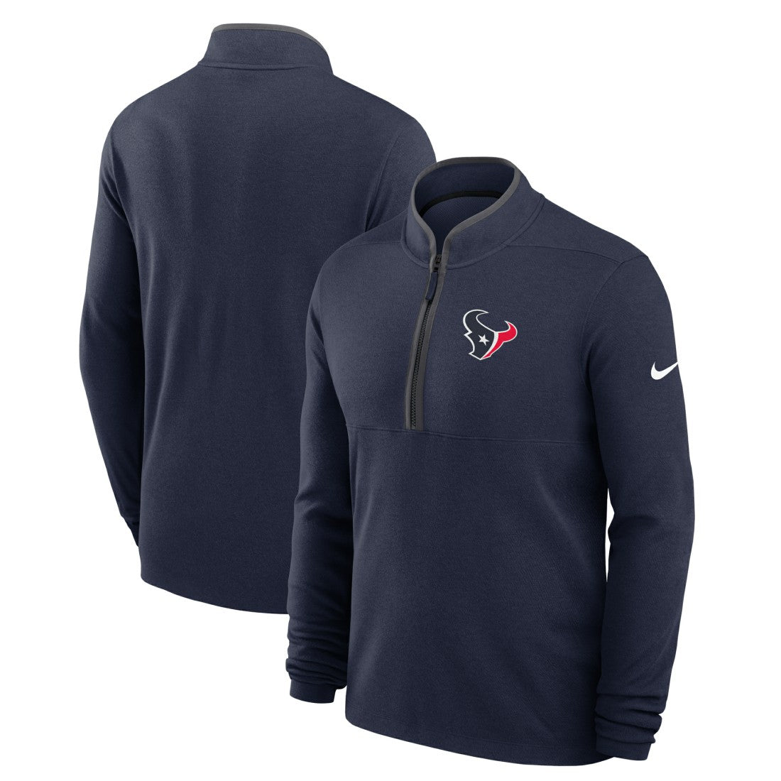 Nike Houston Texans Lightweight Victory Dri-FIT Half-Zip Pullover Navy