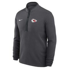 Nike Kansas City Chiefs Lightweight Victory Dri-FIT Half-Zip Pullover Anthracite