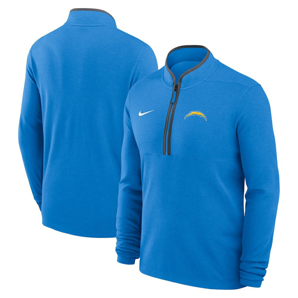Nike Los Angeles Chargers Lightweight Victory Dri-FIT Half-Zip Pullover Powder Blue