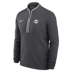 Nike Miami Dolphins Lightweight Victory Dri-FIT Half-Zip Pullover Anthracite
