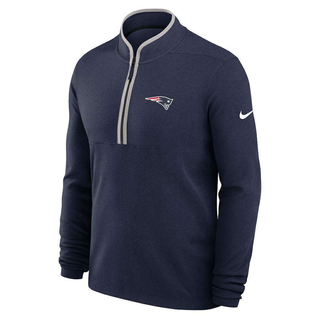 Nike New England Patriots Lightweight Victory Dri-FIT Half-Zip Pullover Navy