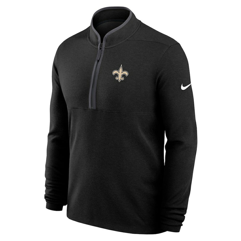 Nike New Orleans Saints Lightweight Victory Dri-FIT Half-Zip Pullover Black