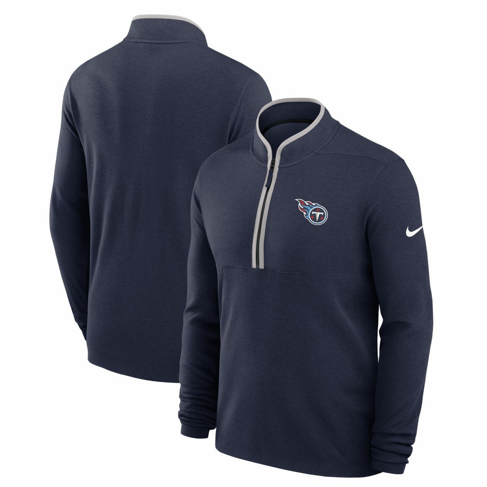 Nike Tennessee Titans Lightweight Victory Dri-FIT Half-Zip Pullover Navy