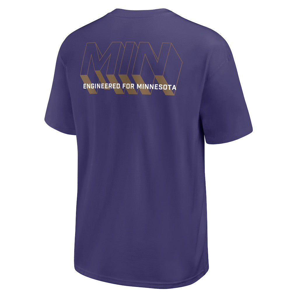 Nike Minnesota Vikings Dominate The Game Essential Max90 T-Shirt Purple