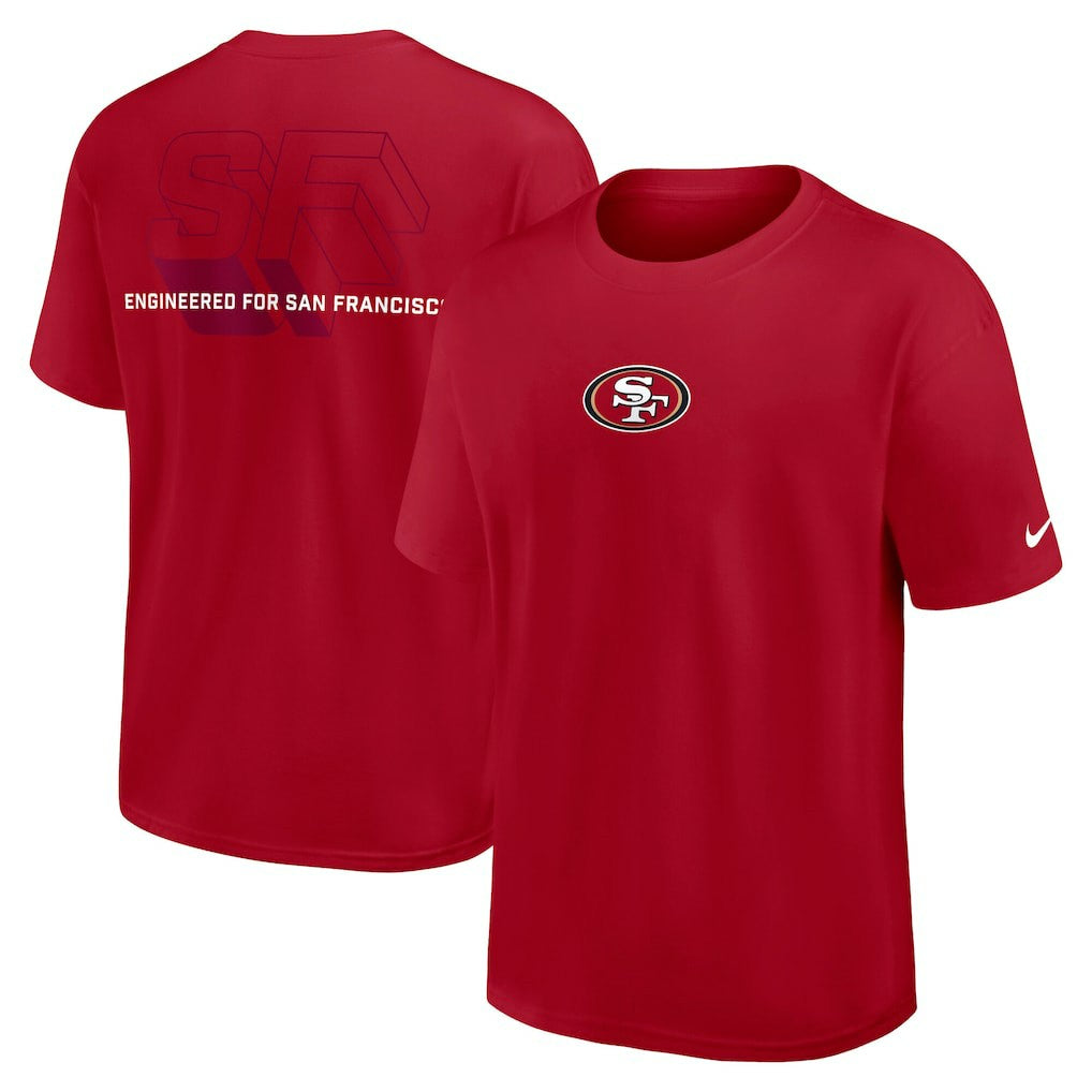 Nike San Francisco 49ers Dominate The Game Essential Max90 T-Shirt Scarlet