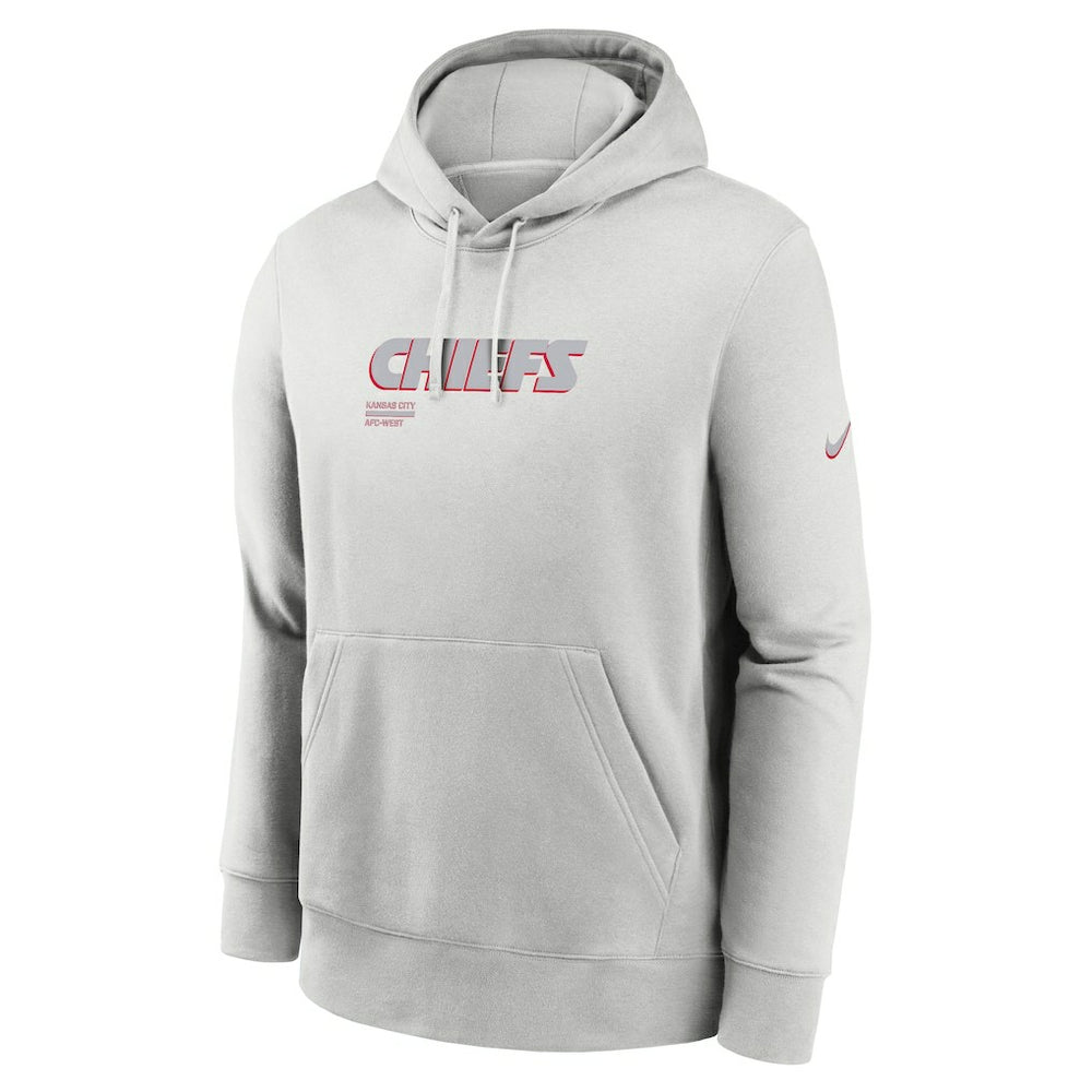 Nike Kansas City Chiefs Edge Pack French Terry Club Pullover Hoodie Gray