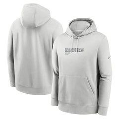 Nike Las Vegas Raiders Edge Pack French Terry Club Pullover Hoodie Gray