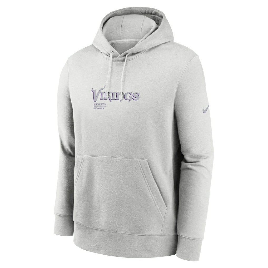 Nike Minnesota Vikings Edge Pack French Terry Club Pullover Hoodie Gray