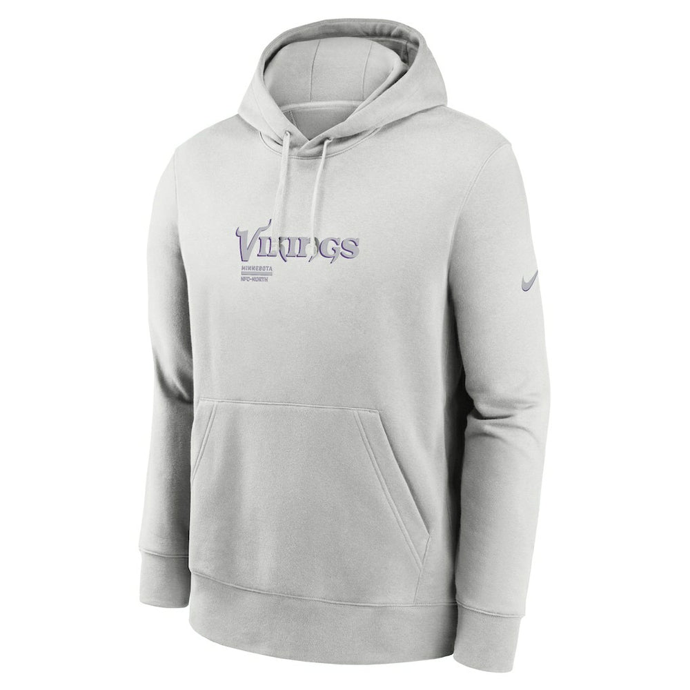 Nike Minnesota Vikings Edge Pack French Terry Club Pullover Hoodie Gray