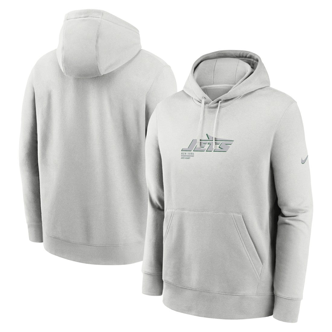 Nike New York Jets Edge Pack French Terry Club Pullover Hoodie Gray