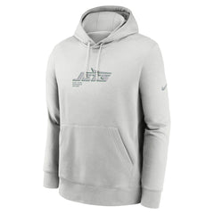 Nike New York Jets Edge Pack French Terry Club Pullover Hoodie Gray