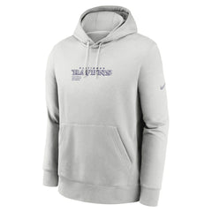 Nike Baltimore Ravens Edge Pack French Terry Club Pullover Hoodie Gray
