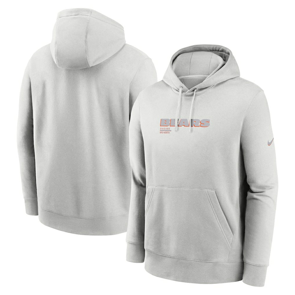 Nike Chicago Bears Edge Pack French Terry Club Pullover Hoodie Gray