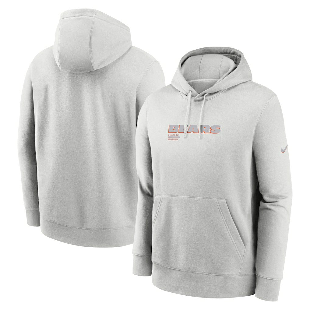 Nike Chicago Bears Edge Pack French Terry Club Pullover Hoodie Gray