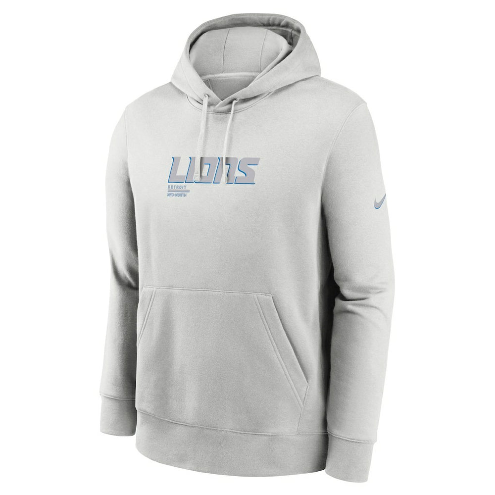 Nike Detroit Lions Edge Pack French Terry Club Pullover Hoodie Gray