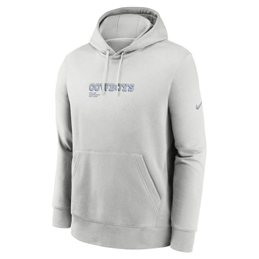 Nike Dallas Cowboys Edge Pack French Terry Club Pullover Hoodie Gray