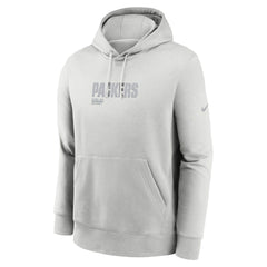 Nike Green Bay Packers Edge Pack French Terry Club Pullover Hoodie Gray