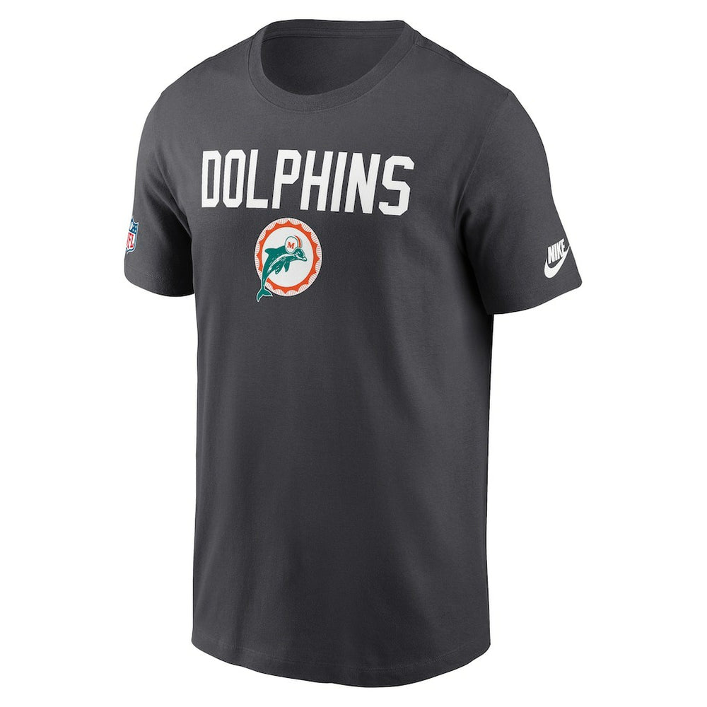 Nike Miami Dolphins Alt Pack Onside Conversion Performance T-Shirt Anthracite