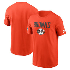 Nike Cleveland Browns Alt Pack Onside Conversion Performance T-Shirt Orange