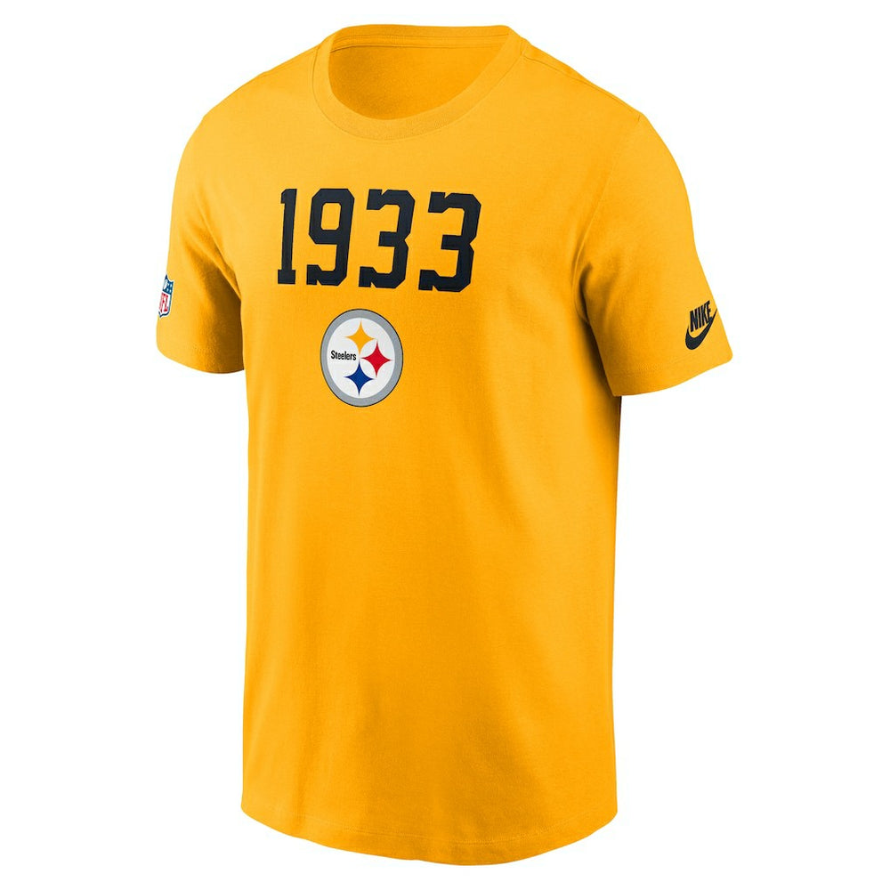 Nike Pittsburgh Steelers 1933 Alt Pack Onside Conversion Performance T-Shirt Gold