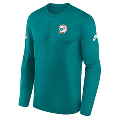 Nike Miami Dolphins Legend Small Logo Dri-FIT Long Sleeve T-Shirt Aqua