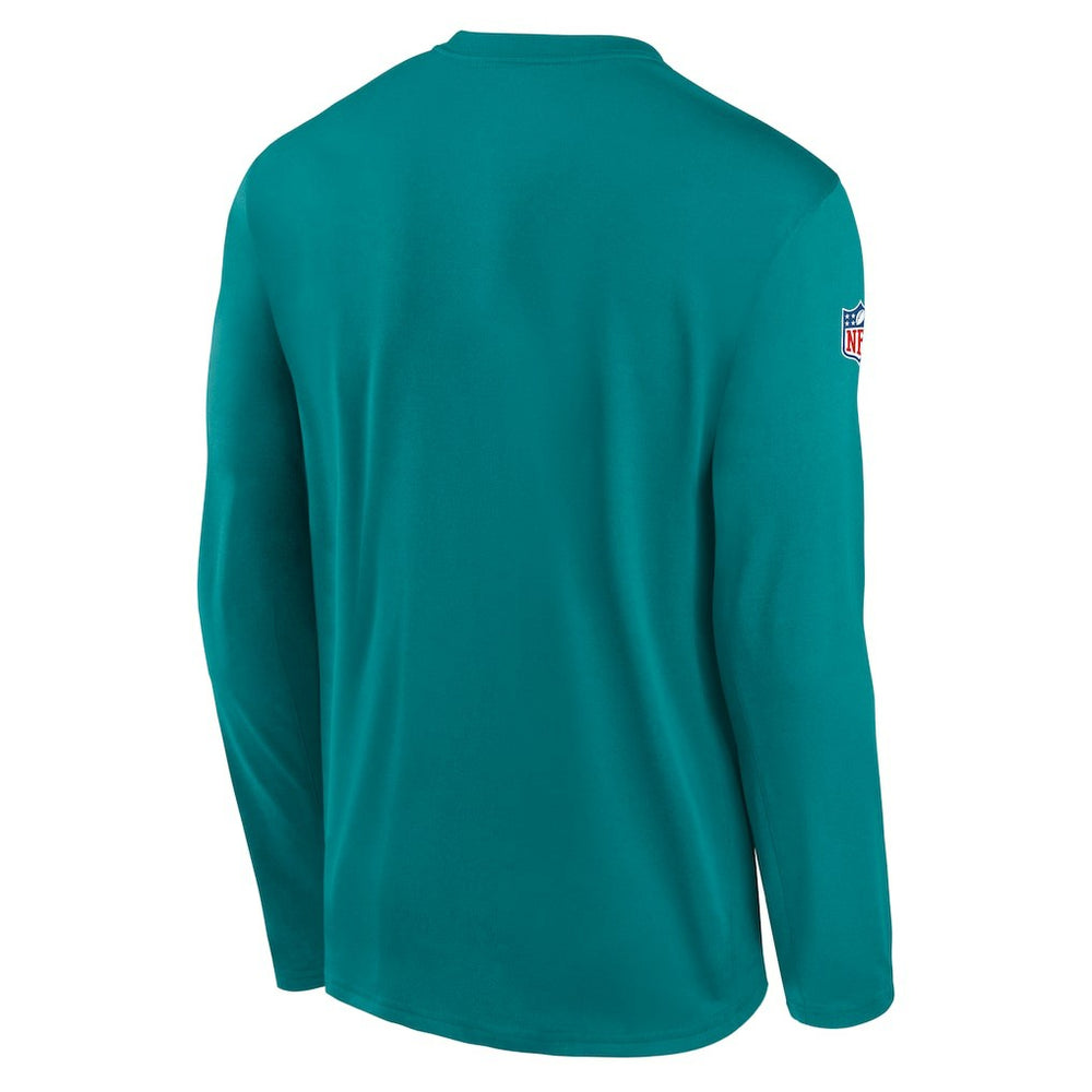 Nike Miami Dolphins Legend Small Logo Dri-FIT Long Sleeve T-Shirt Aqua