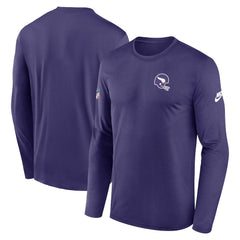 Nike Minnesota Vikings Legend Small Logo Dri-FIT Long Sleeve T-Shirt Purple