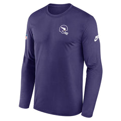 Nike Minnesota Vikings Legend Small Logo Dri-FIT Long Sleeve T-Shirt Purple