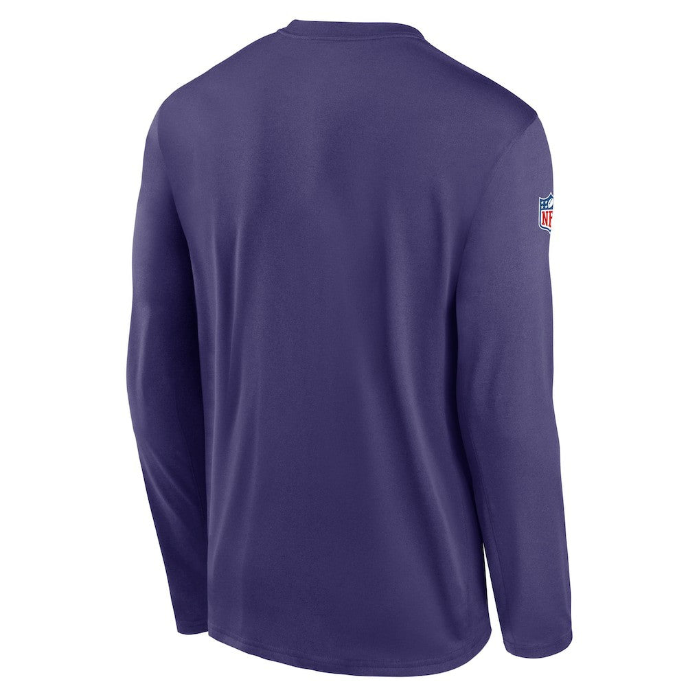 Nike Minnesota Vikings Legend Small Logo Dri-FIT Long Sleeve T-Shirt Purple