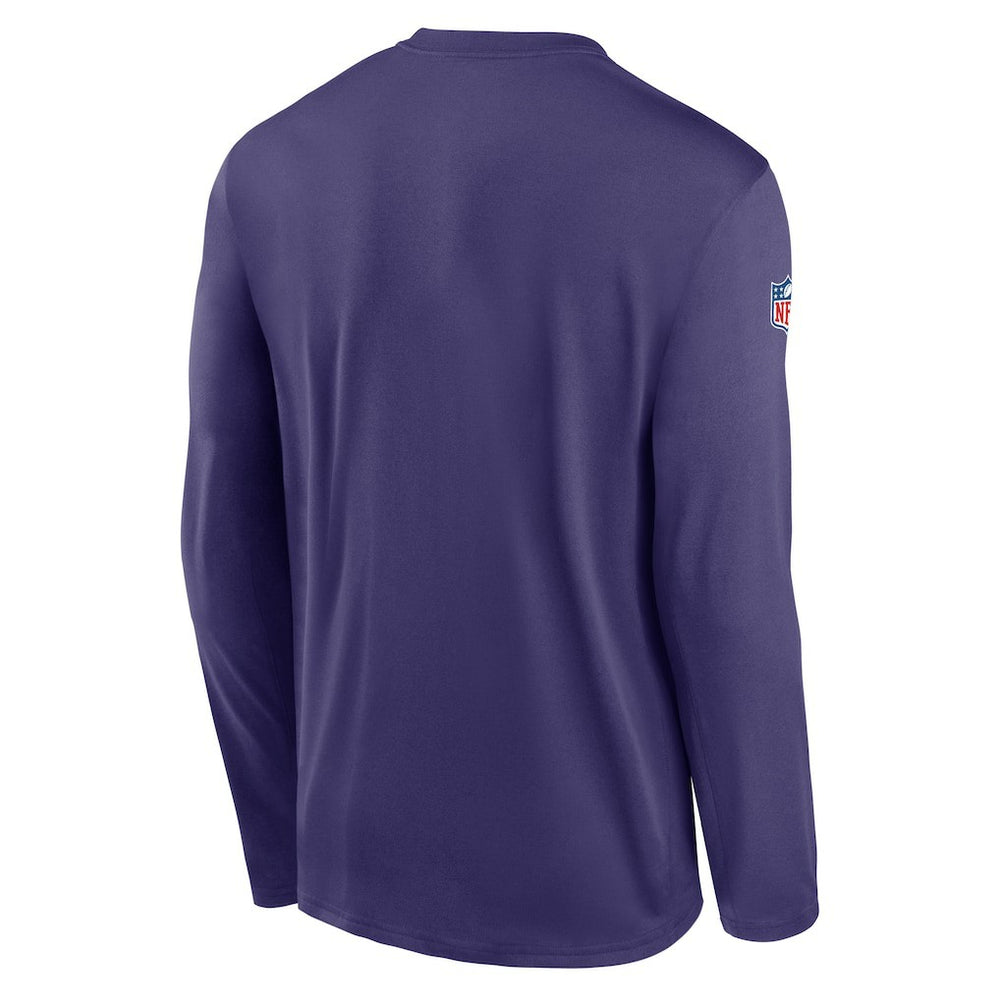 Nike Minnesota Vikings Legend Small Logo Dri-FIT Long Sleeve T-Shirt Purple