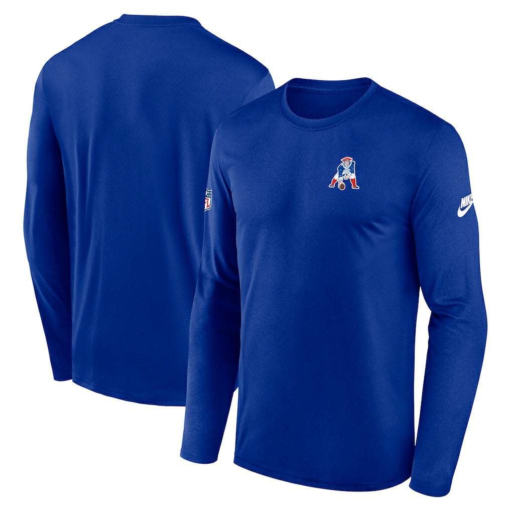 Nike New England Patriots Legend Small Logo Dri-FIT Long Sleeve T-Shirt Royal