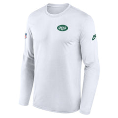 Nike New York Jets Legend Small Logo Dri-FIT Long Sleeve T-Shirt White