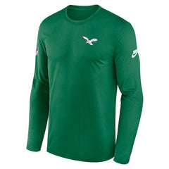 Nike Philadelphia Eagles Legend Small Logo Dri-FIT Long Sleeve T-Shirt Kelly Green