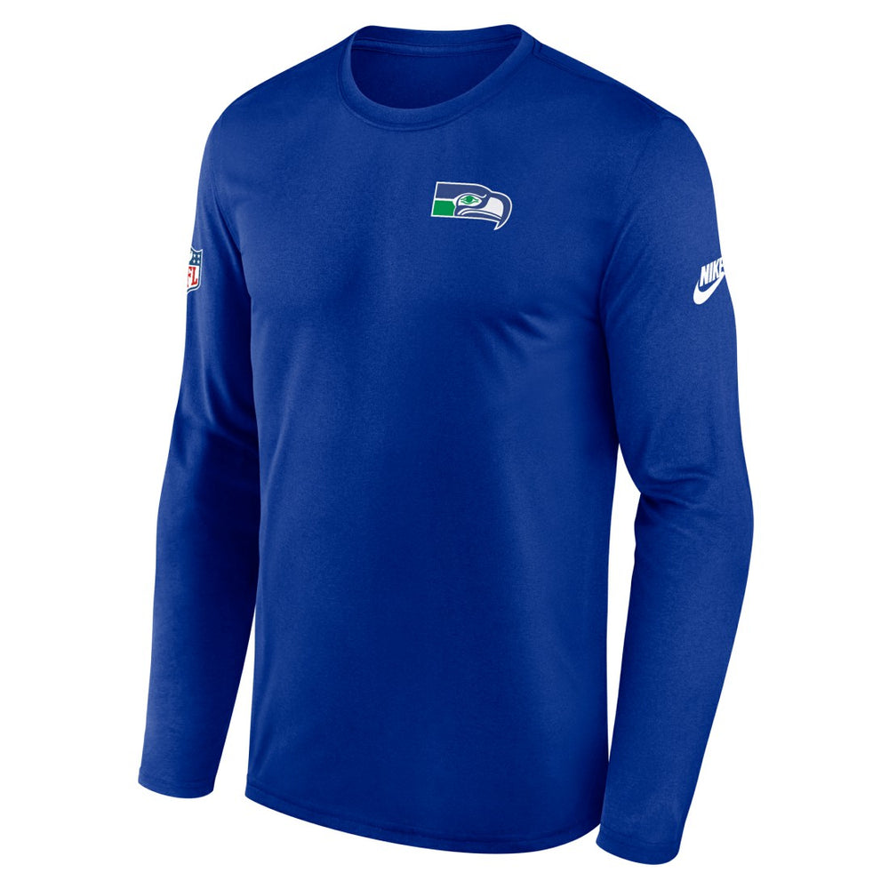Nike Seattle Seahawks Legend Small Logo Dri-FIT Long Sleeve T-Shirt Royal