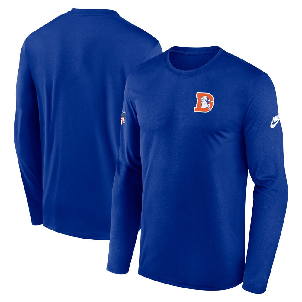 Nike Denver Broncos Legend Small Logo Dri-FIT Long Sleeve T-Shirt Royal