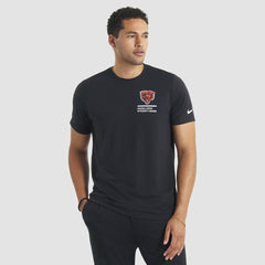 Nike Chicago Bears 2025 NFL Crucial Catch Tri-Blend Dri-FIT T-Shirt Black