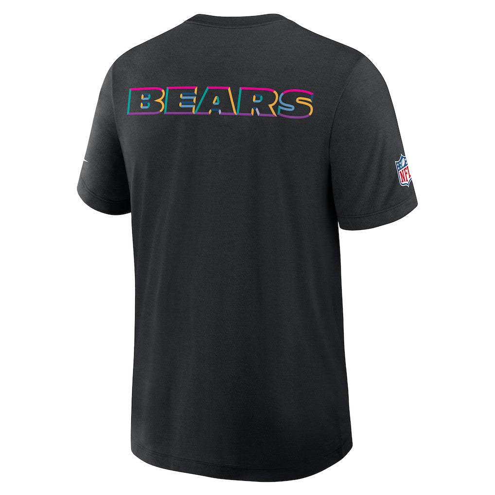 Nike Chicago Bears 2025 NFL Crucial Catch Tri-Blend Dri-FIT T-Shirt Black