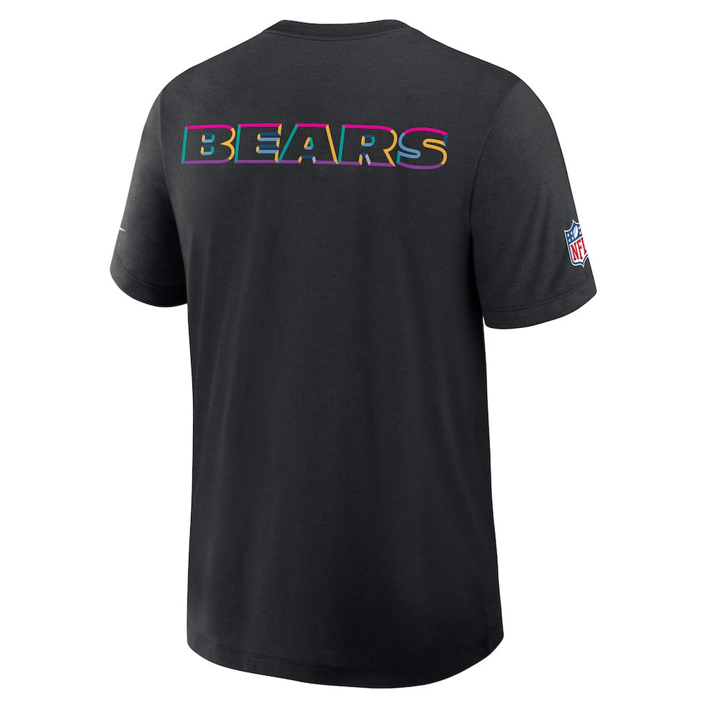 Nike Chicago Bears 2025 NFL Crucial Catch Tri-Blend Dri-FIT T-Shirt Black