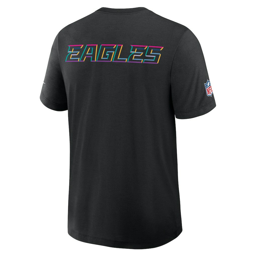 Nike Philadelphia Eagles 2025 NFL Crucial Catch Tri-Blend Dri-FIT T-Shirt Black