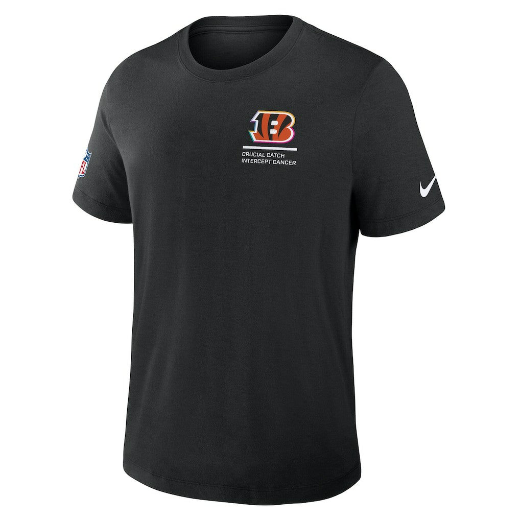 Nike Cincinnati Bengals 2025 NFL Crucial Catch Tri-Blend Dri-FIT T-Shirt Black