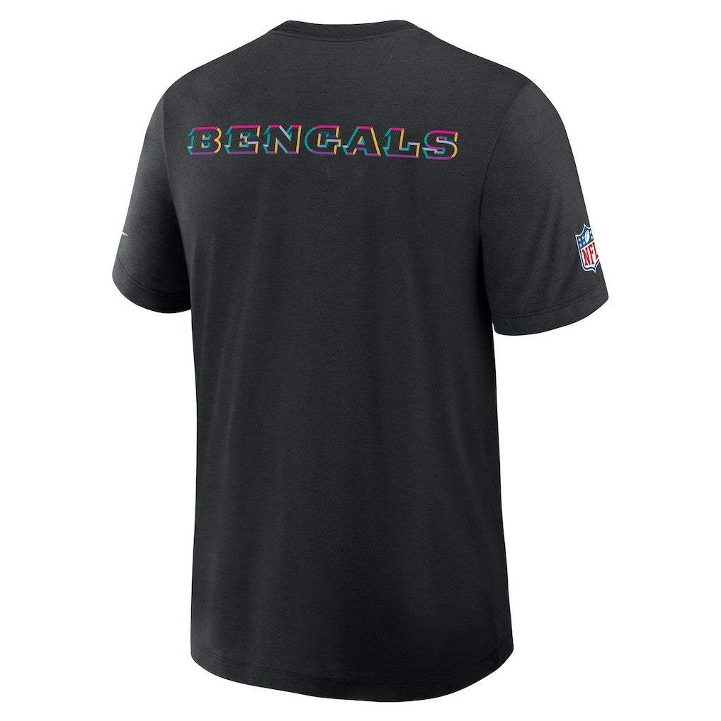 Nike Cincinnati Bengals 2025 NFL Crucial Catch Tri-Blend Dri-FIT T-Shirt Black