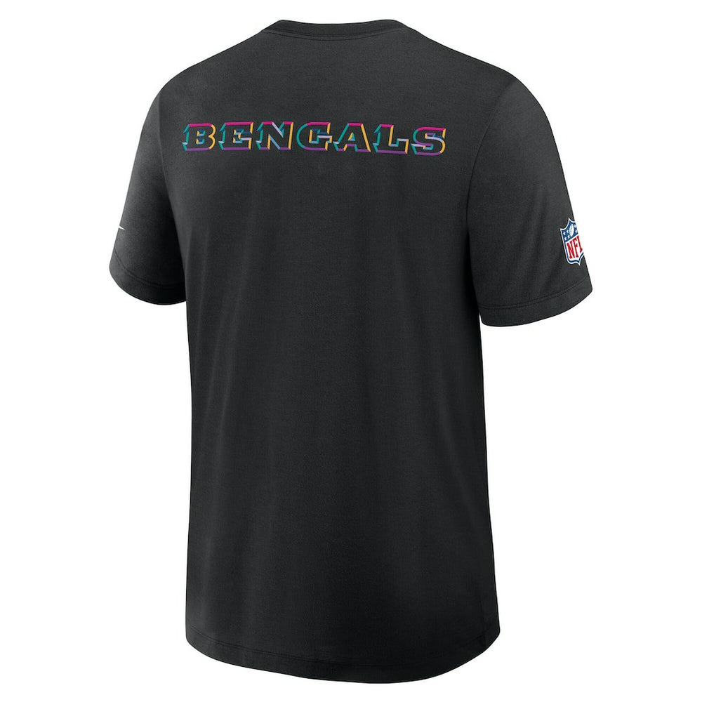 Nike Cincinnati Bengals 2025 NFL Crucial Catch Tri-Blend Dri-FIT T-Shirt Black