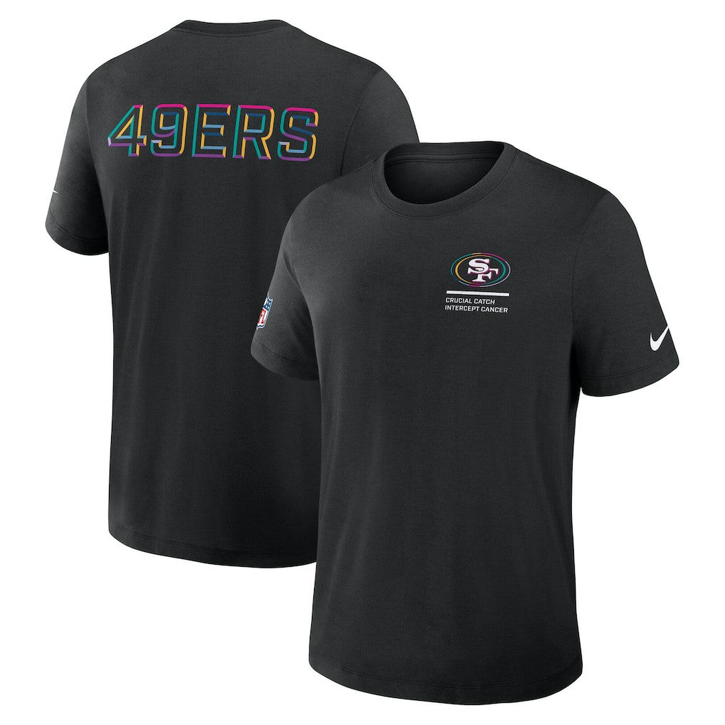 Nike San Francisco 49ers 2025 NFL Crucial Catch Tri-Blend Dri-FIT T-Shirt Black