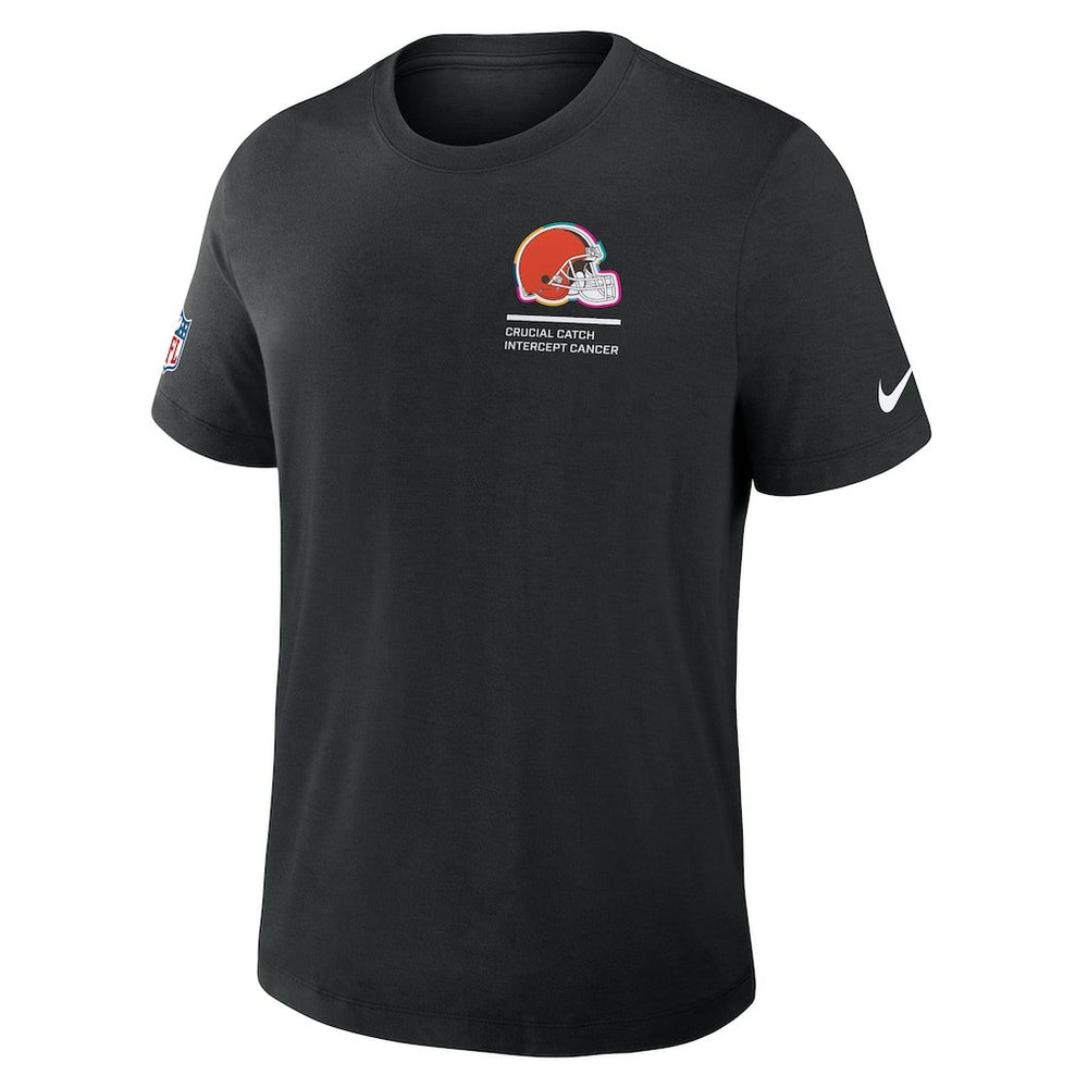 Nike Cleveland Browns 2025 NFL Crucial Catch Tri-Blend Dri-FIT T-Shirt Black