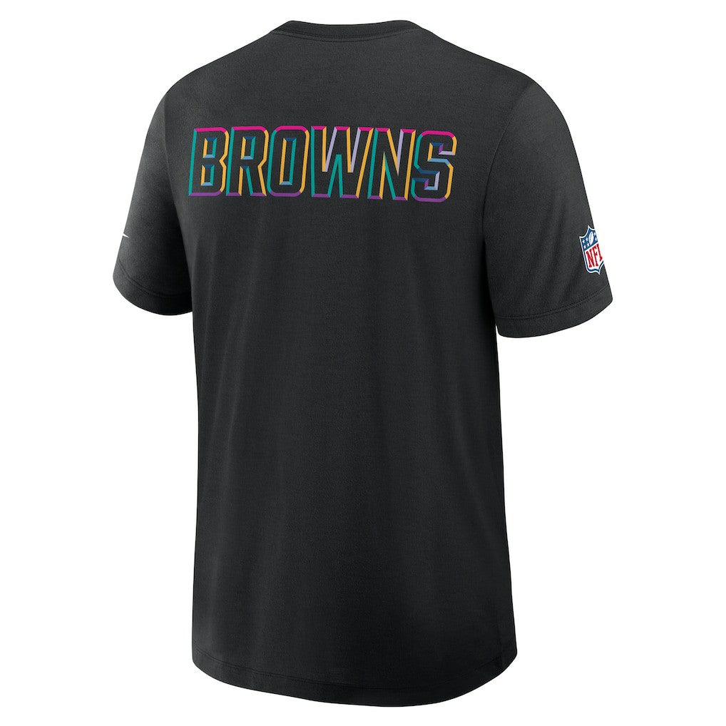 Nike Cleveland Browns 2025 NFL Crucial Catch Tri-Blend Dri-FIT T-Shirt Black
