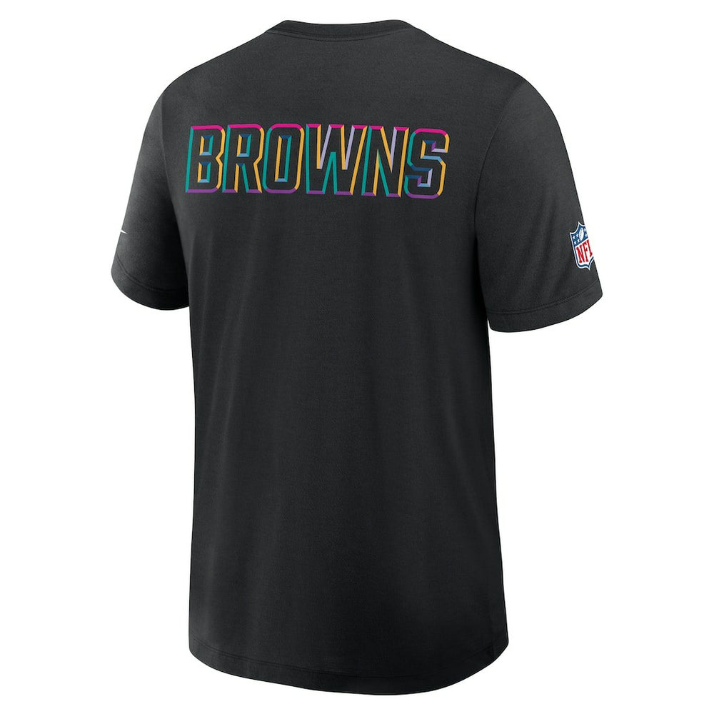 Nike Cleveland Browns 2025 NFL Crucial Catch Tri-Blend Dri-FIT T-Shirt Black